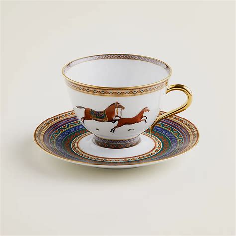 hermes cheval d orient tea cup|Hermès Cheval D'Orient Tea Cup And Saucer N°6 Available.